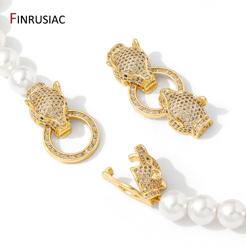 Art Craft Making - 18K Gold Plated Brass Inlaid Zircon