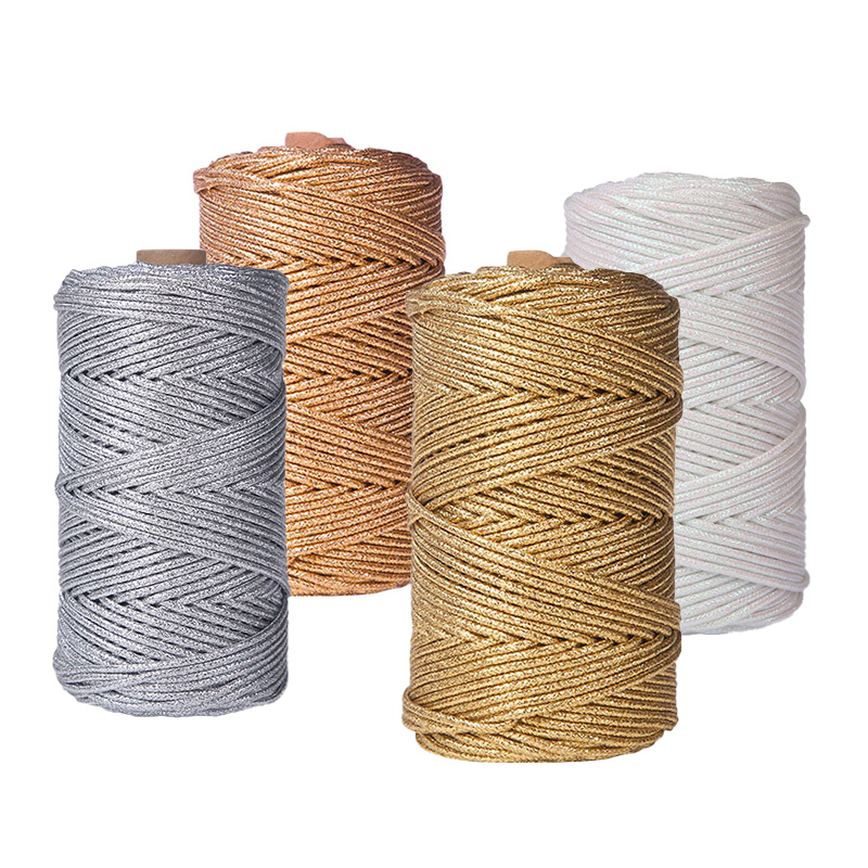 Macrame Cord Cotton - 10/ 100m Pack of Core-Wrapped Cord,