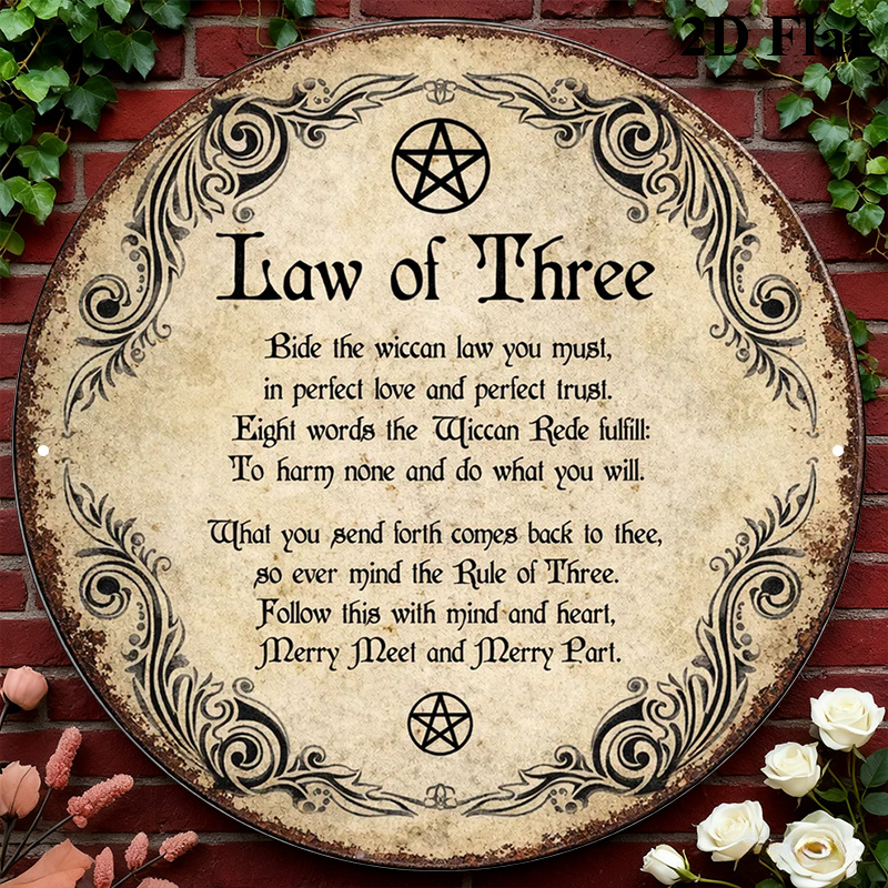 Art & Craft Supplies - CIFBUY Vintage Wicca Triple Goddess Aluminum