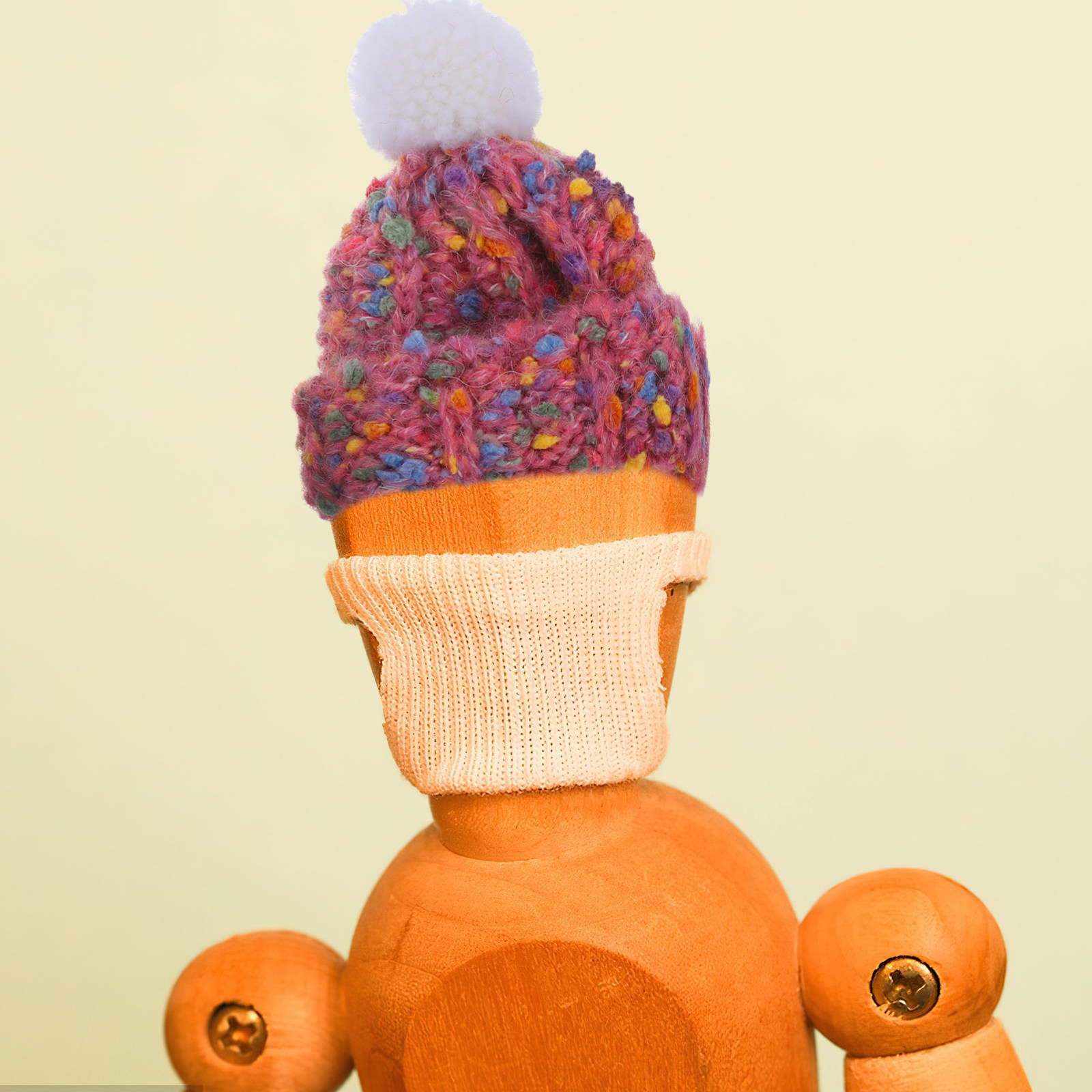 2Pcs Mini Woolen Knitted Hats  - đánh giá và giá Art Craft Hat