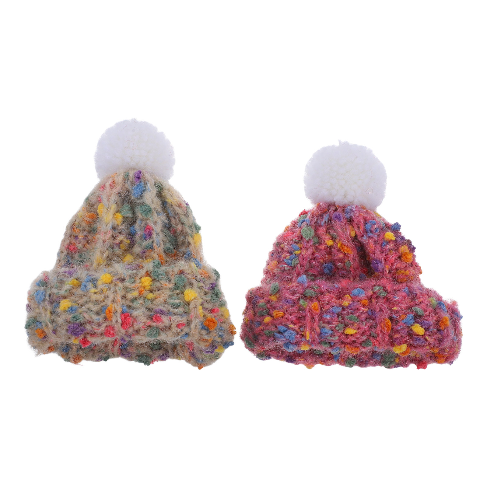 2Pcs Mini Woolen Knitted Hats  - đánh giá và giá Art Craft Hat