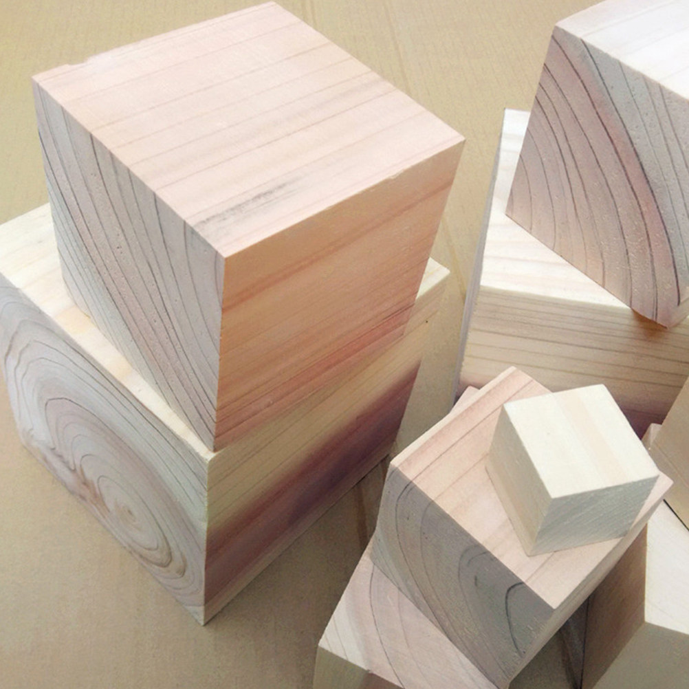 200Pcs Pine Wood Craft Cube Bl - đánh giá và giá Art Craft Game