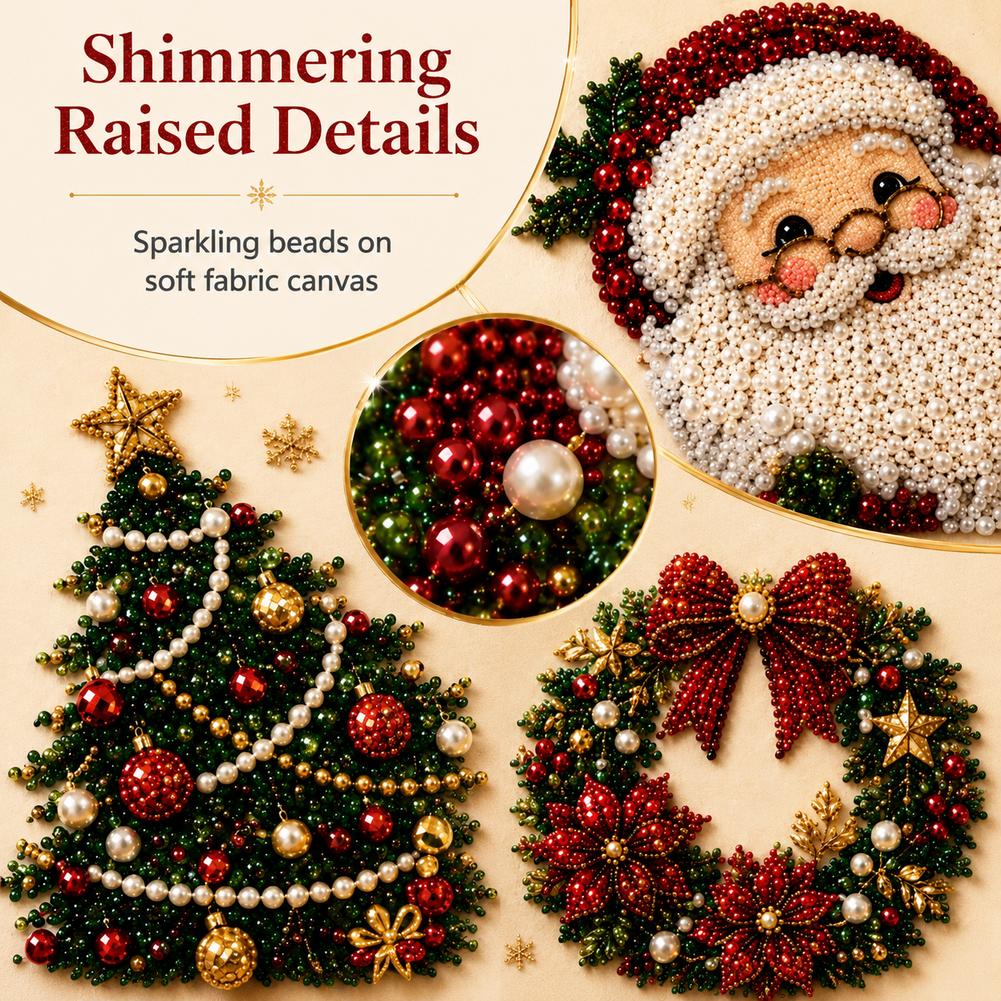 Christmas Santa Claus Pearl Ar - đánh giá và giá Art Craft Kit