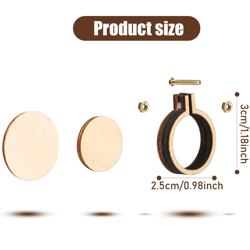 10Pcs/Set Wooden Mini Embroide - đánh giá và giá Art Craft Kit