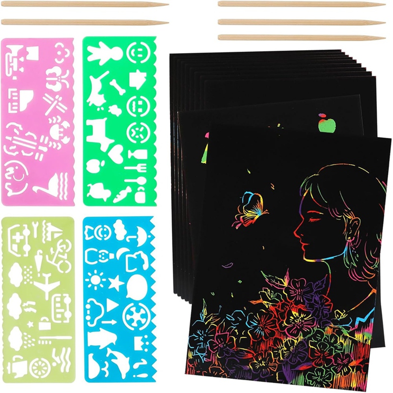 Scratch Paper Art Set, Black C - đánh giá và giá Art Craft Game