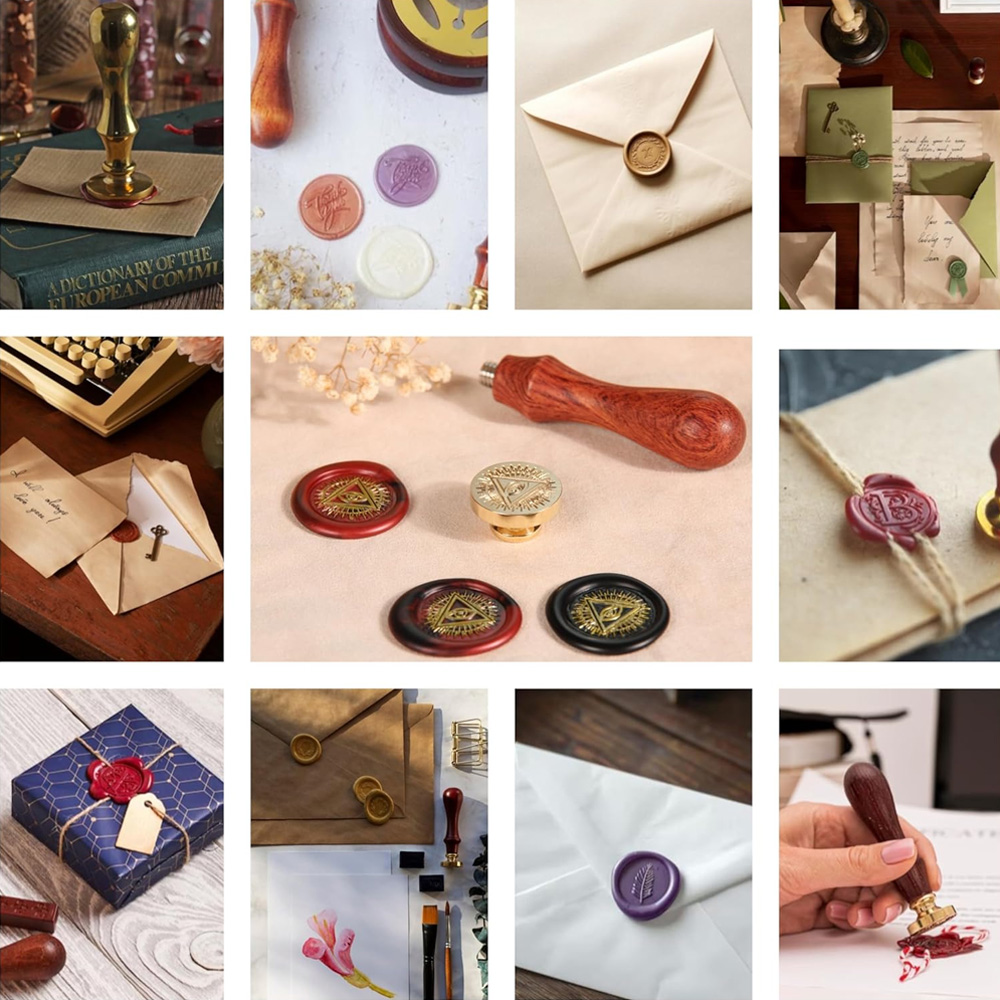 Custom LOGO Brass Wax Seal Sta - đánh giá và giá Batik Wax Kit