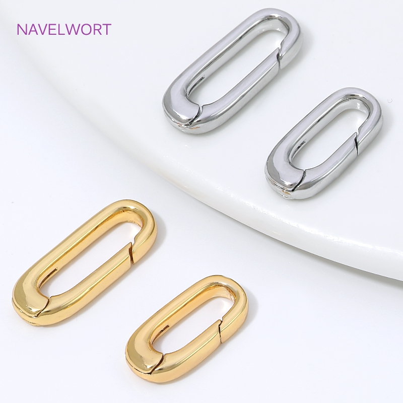1/2/4Pcs 18K Gold Plated Oval  - đánh giá và giá Art Craft Making