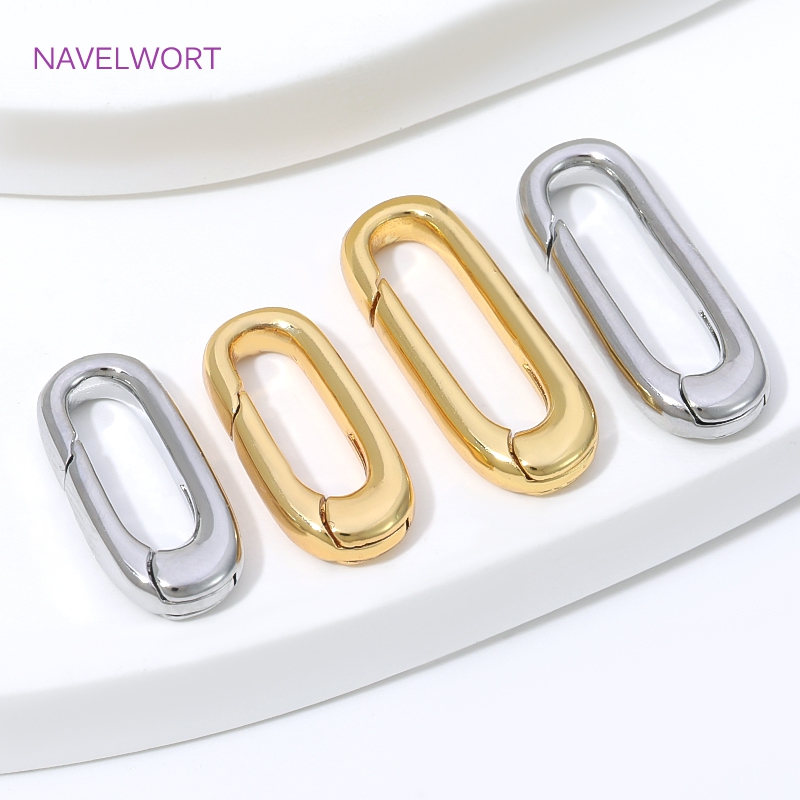 1/2/4Pcs 18K Gold Plated Oval  - đánh giá và giá Art Craft Making