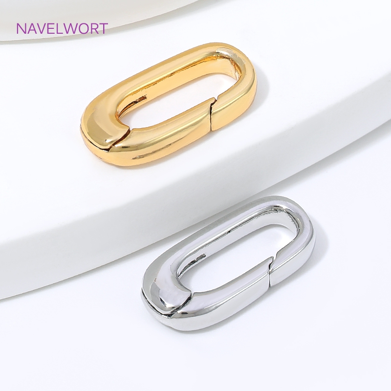 1/2/4Pcs 18K Gold Plated Oval  - đánh giá và giá Art Craft Making