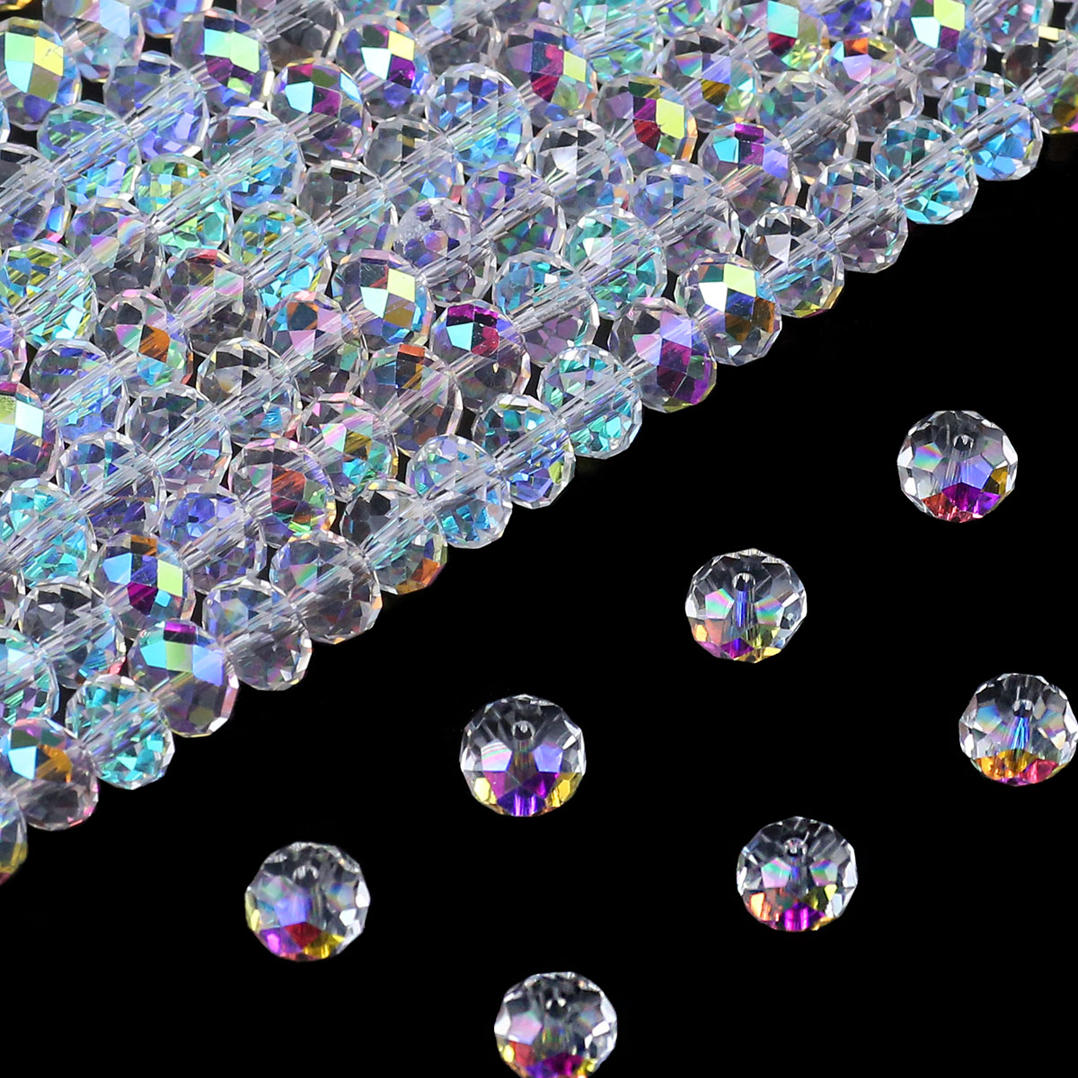 Austrian Crystal White AB Glas - đánh giá và giá Art Craft Making