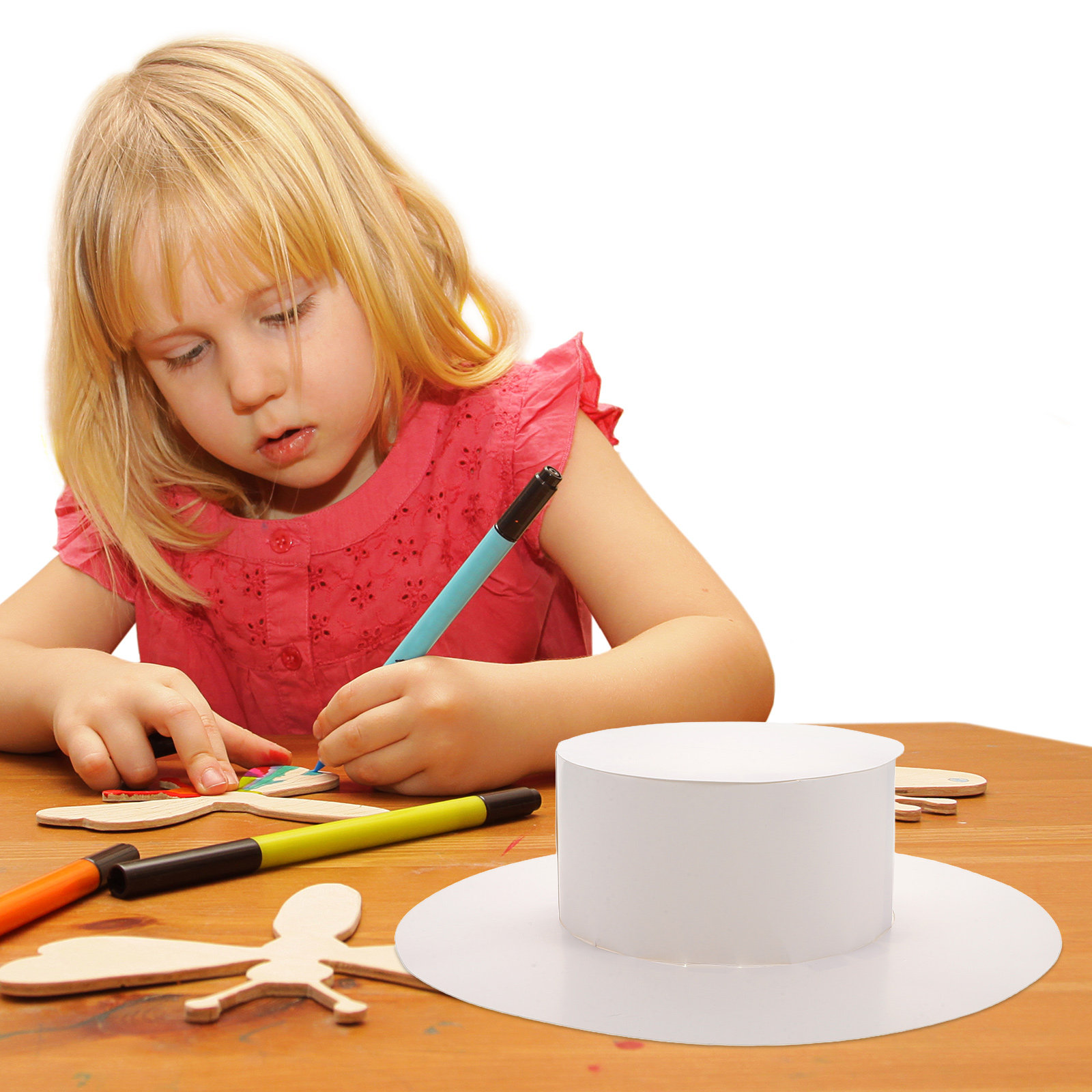 5Pcs Blank Children's Paper Ha - đánh giá và giá Art Craft Hat
