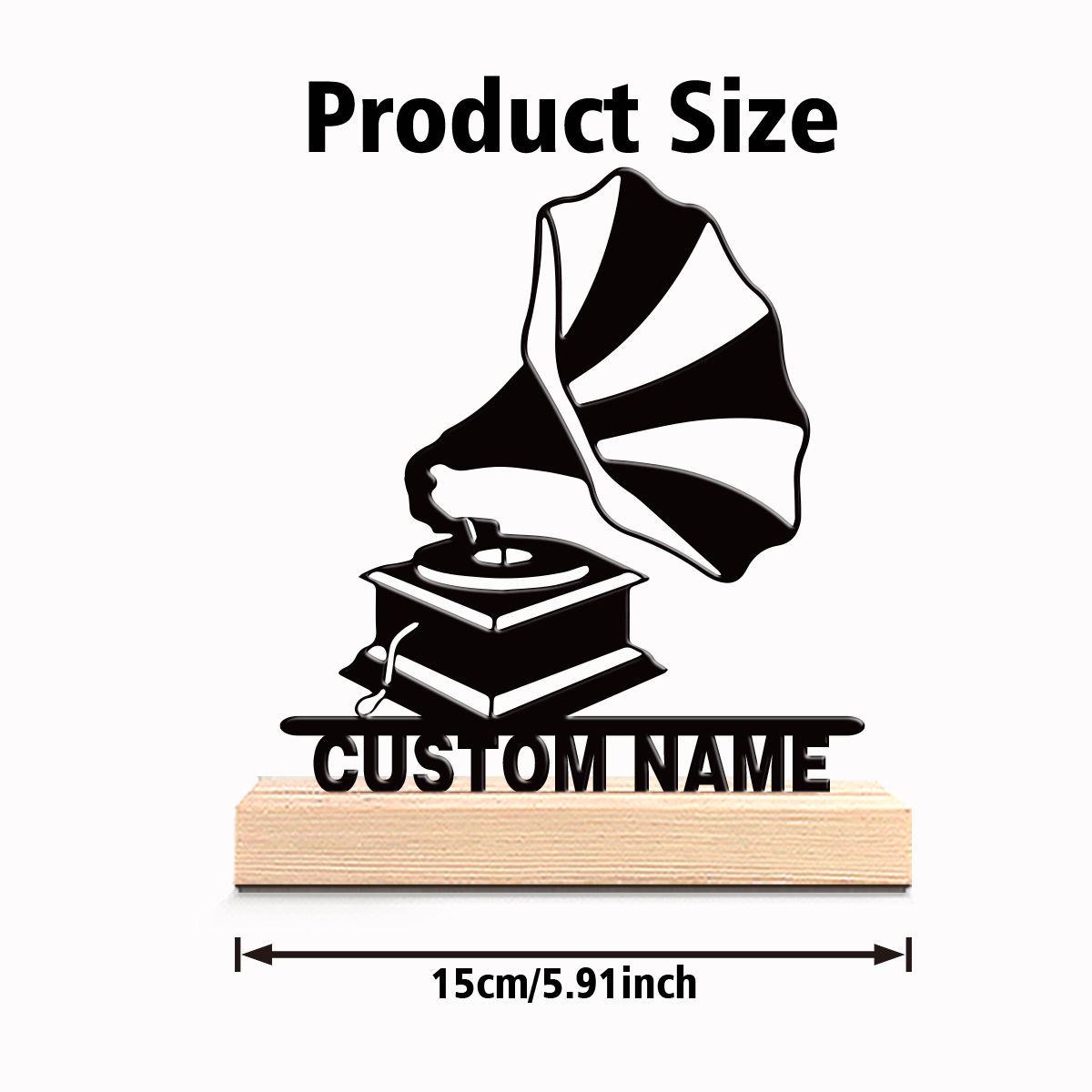1pc Creative Gramophone Custom - đánh giá và giá Letter S Art Craft