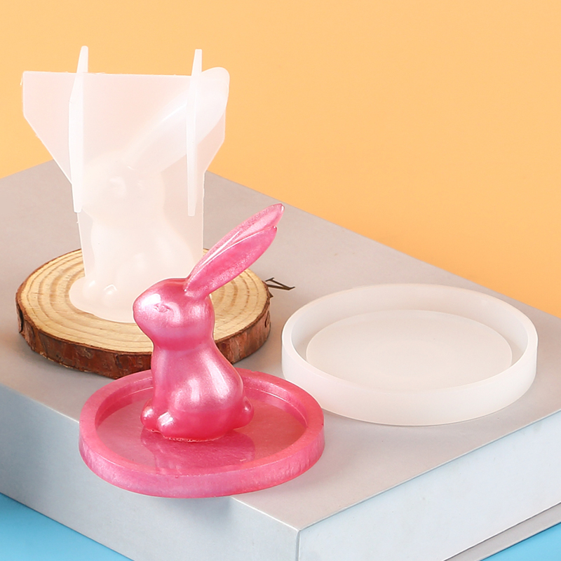 2Pcs 3D Bunny Ring Holder Sili - đánh giá và giá Art Craft Rabbit