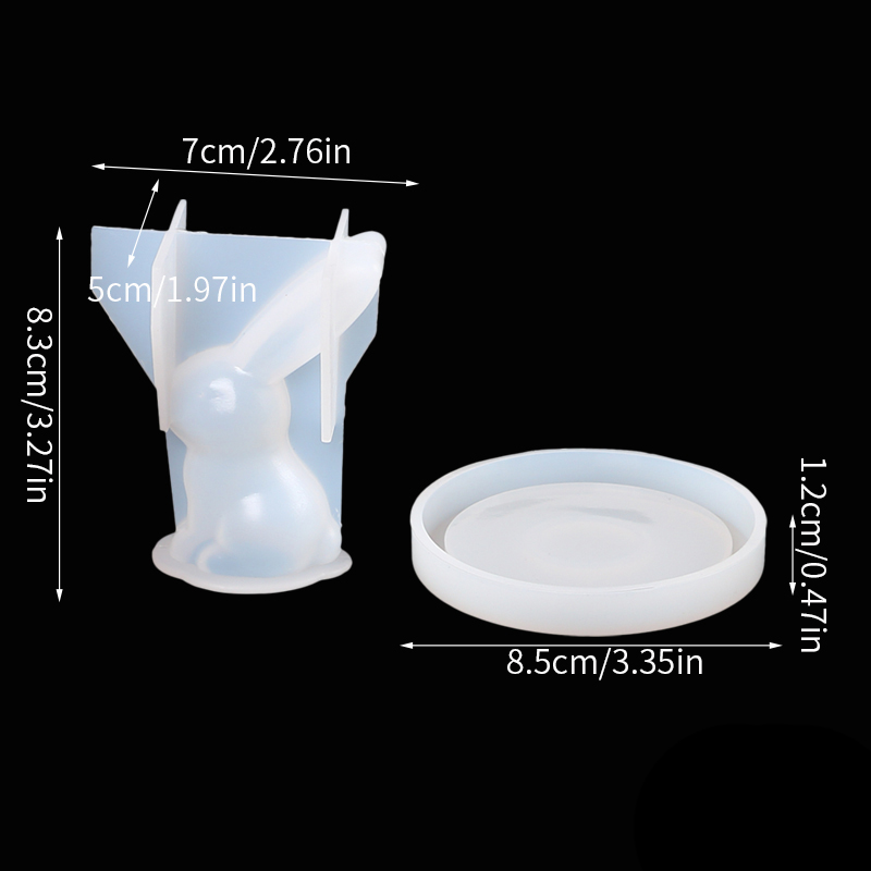 2Pcs 3D Bunny Ring Holder Sili - đánh giá và giá Art Craft Rabbit