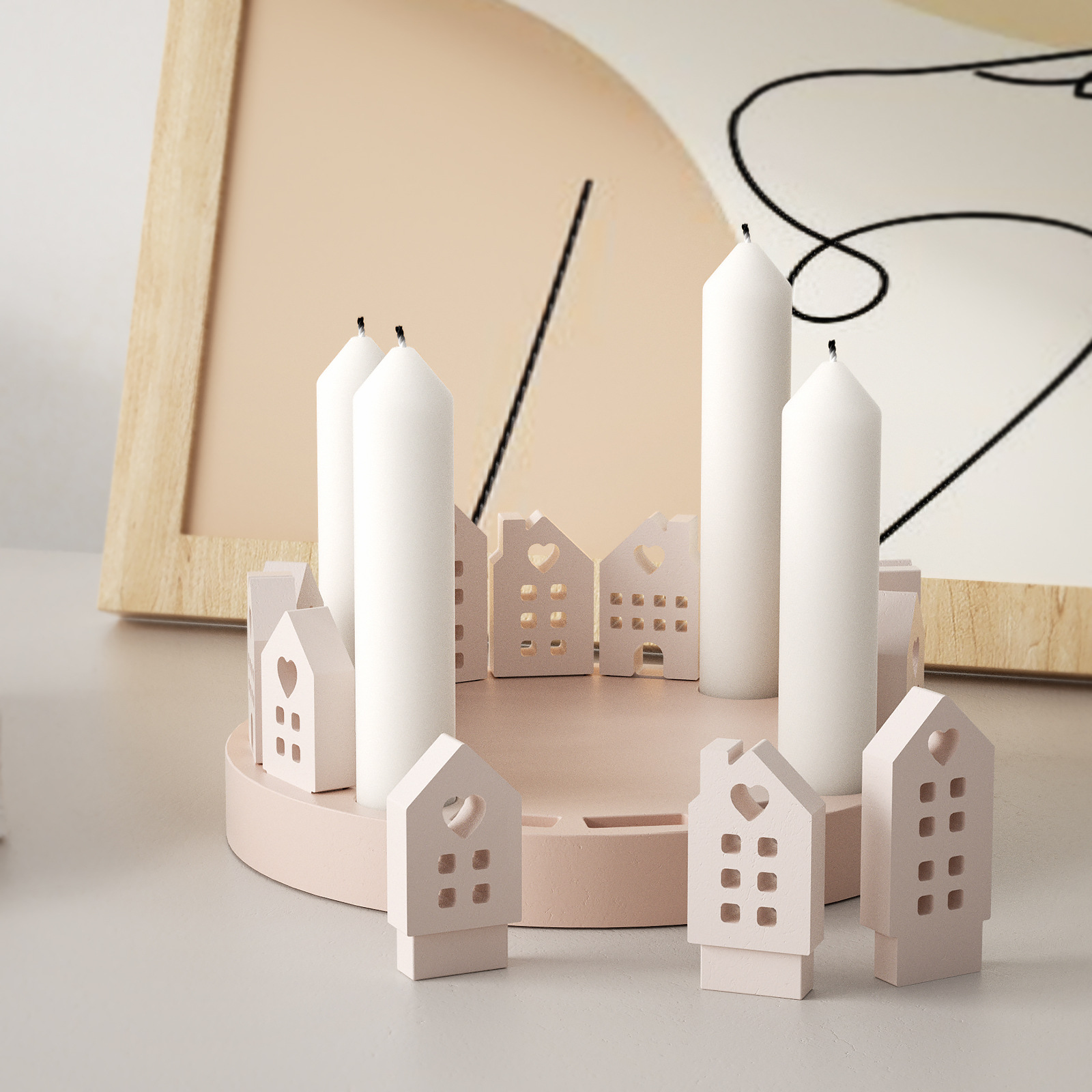 Hollow House Rabbit Candle Hol - đánh giá và giá Art Craft Rabbit