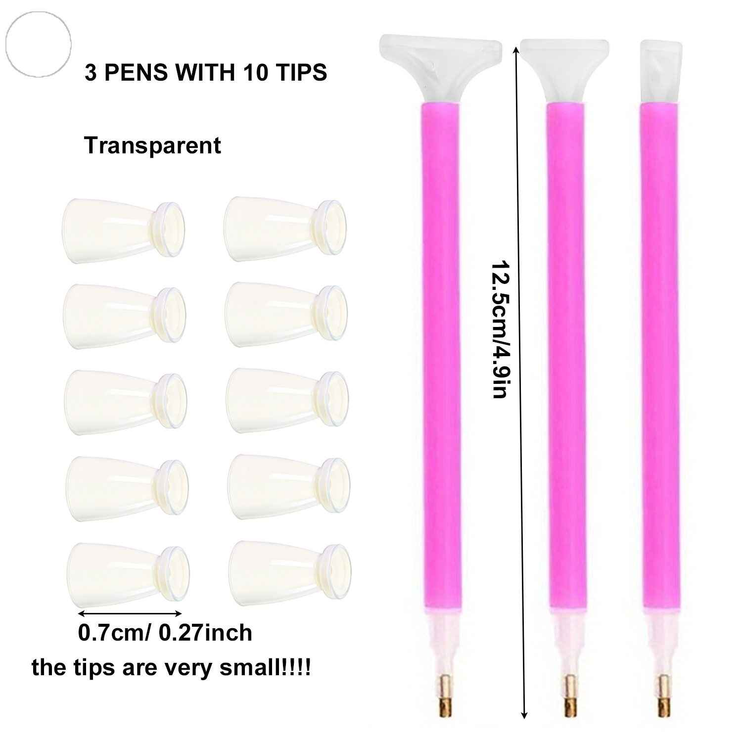 10 Silicone Tips & 3 Pens Diam - đánh giá và giá Art Craft Kit