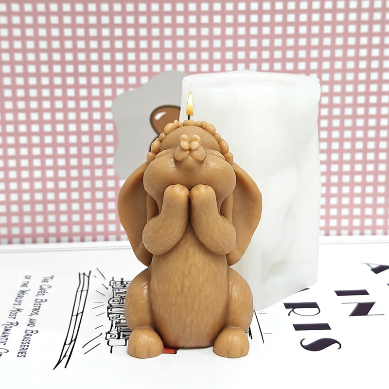 Prayer Rabbit Candle Mold Sili - đánh giá và giá Art Craft Rabbit