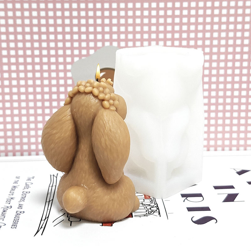 Prayer Rabbit Candle Mold Sili - đánh giá và giá Art Craft Rabbit