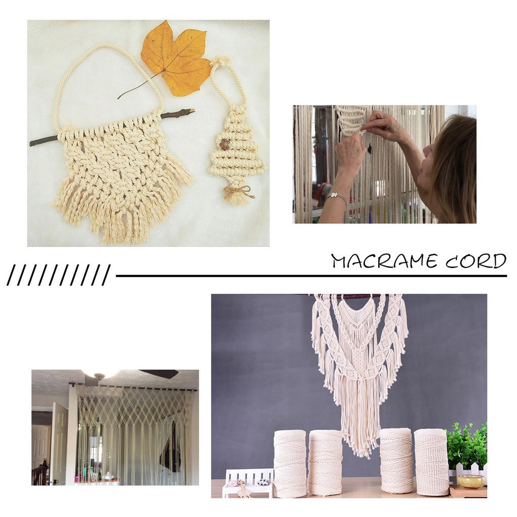 Macrame Rope 2mm 200M Natural  - đánh giá và giá Macrame Cord Cotton