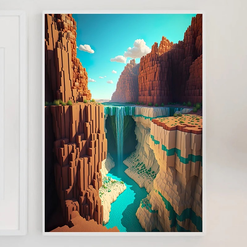 M-Minecraft Poster Mine Game P - đánh giá và giá Art Craft Game