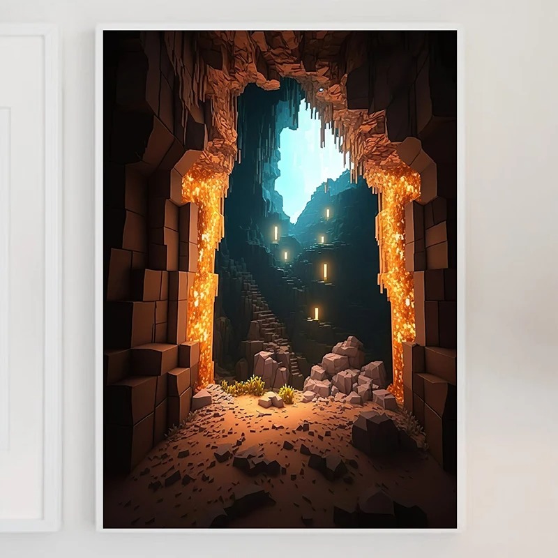 M-Minecraft Poster Mine Game P - đánh giá và giá Art Craft Game