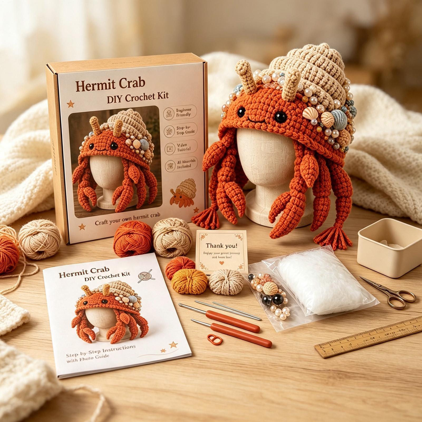 Hat Crochet Kit Handmade Sea A - đánh giá và giá Art Craft Hat