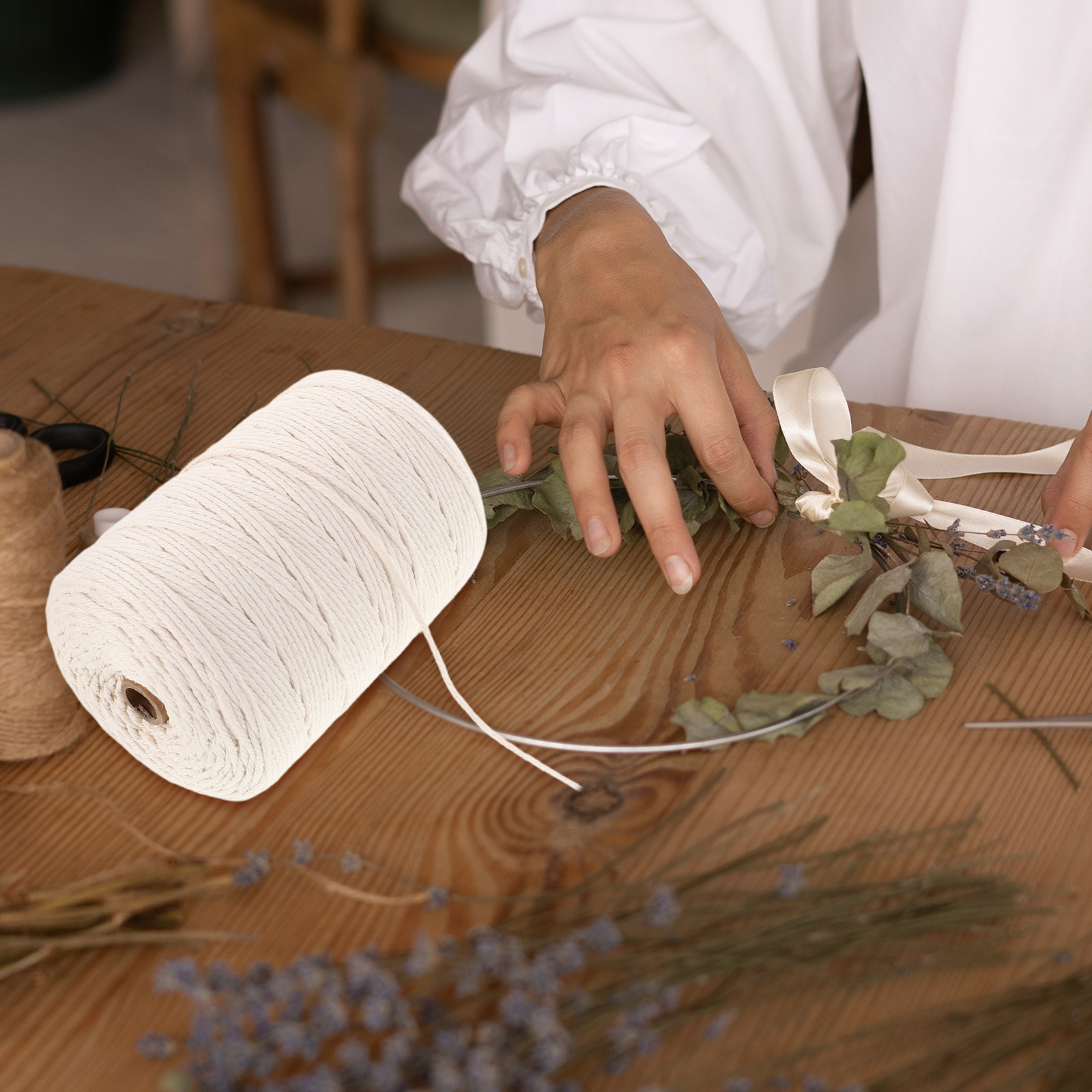 1 Roll Thick Soft Cotton Rope  - đánh giá và giá Macrame Cord Cotton