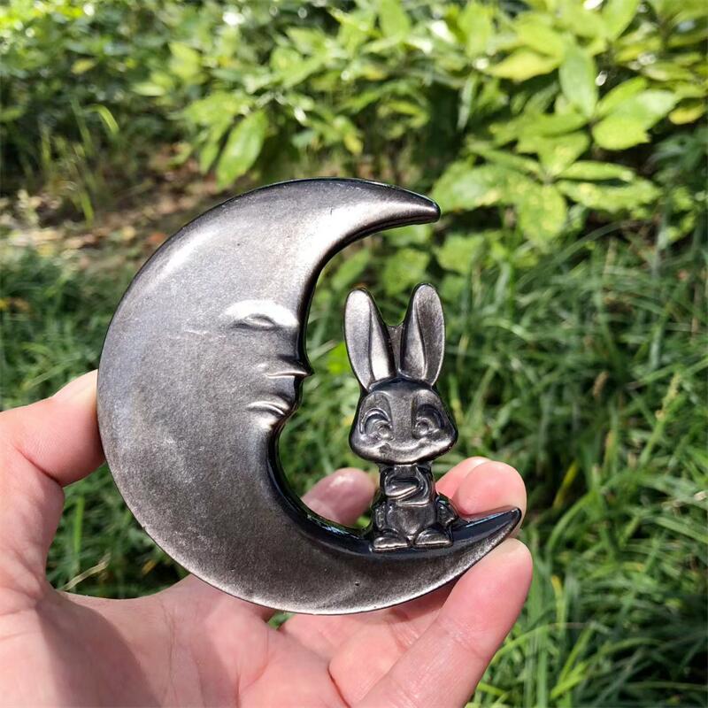 Natural Silver Obsidian Rabbit - đánh giá và giá Art Craft Rabbit