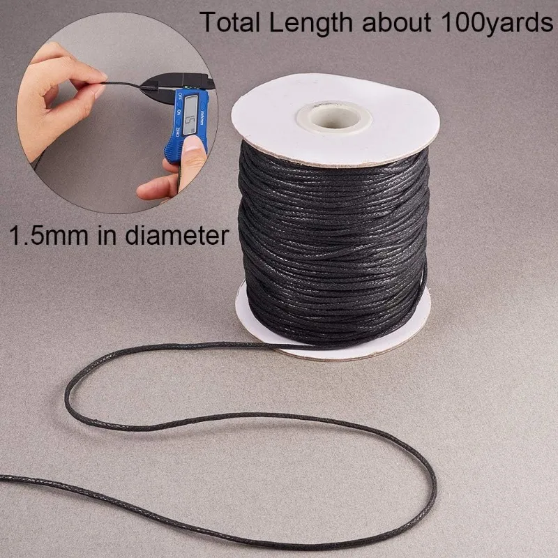 1Roll 100 Yards Waxed Cord Cot - đánh giá và giá Macrame Cord Cotton